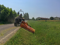 mittelschwerer böschungsmulcher mit eingebauten freilauf deleks