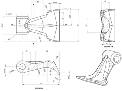 mittelschwerer mulcher mit seitenverstellung für alle mittleren traktoren mit reifen oder gleisketten mod tigre 200