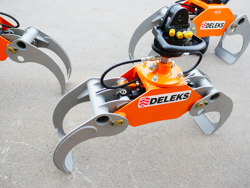 holzzange holzgreifer mit rotator für kräne und mini bagger 1 8 bis 3 5t mod dk 11c gr 30