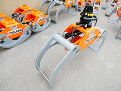 holzzange holzgreifer mit rotator für kräne und mini bagger 4 0 bis 8 0t mod dk 16 gr 30f