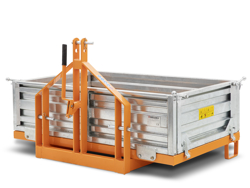 auskippbarer heckcontainer für traktoren mod t 1800