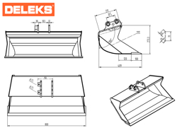 schaufel für minibagger s100 800
