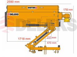 böschungsmulcher schwere ausführung für traktoren von 90 130 ps mod dragon 220