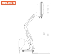 hydraulischer böschungsmulcher mit auslegearm für traktor mod merlo