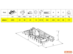 kreisellegge mit stabwalze fur traktor mod kr 210