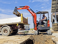 minibagger mit zubehör 2.7 ton mod s280 kubota