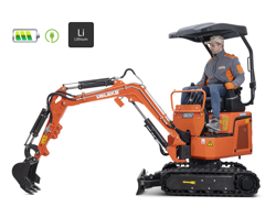 minibagger mit zubehör 1.1ton mod e110