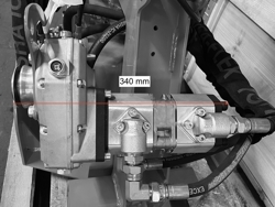 hydraulischer arm mit 130cm mähbalken mod falco