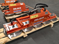 hydraulische astsage mit 5 sageblattern cutter5
