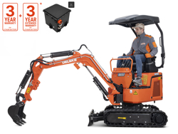 minibagger mit zubehör 1.1ton mod e110