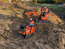 minidumper mit kubota m8000