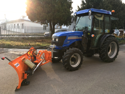lame à neige frontale avec plaque ln 200 a