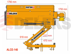 broyeur d accotement polyvalent alce 140 avec cardan