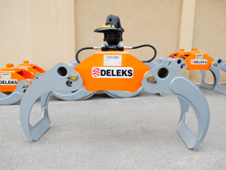 grappin avec rotateur 3 tonnes pour pelles et grues mod dk 16 gr 30f