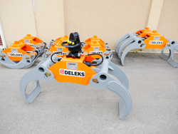 grappin avec rotateur 3 tonnes pour pelles et grues mod dk 16 gr 30f