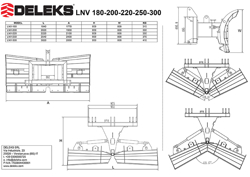 lame de neige avec attelage 3 points pour tracteur lnv 250 c