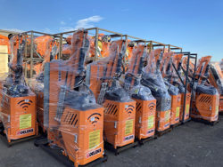 epareuse hydraulique pour tracteur avec broyeur ou taille haie mod airone 80