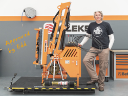 epareuse hydraulique pour tracteur avec broyeur ou taille haie mod airone 60