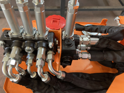 epareuse hydraulique pour tracteur avec broyeur ou taille haie mod airone 160 tr