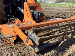 herse rotative avec rouleau kr 120 pour tracteur