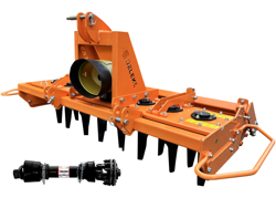 herse rotative avec rouleau kr 160 pour tracteur