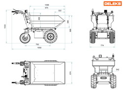 brouette electrique xe500e