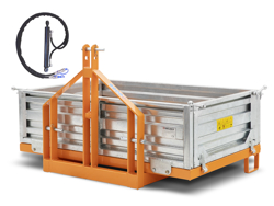 bennette de transport basculante pour tracteur mod t 1800 h