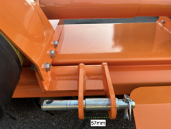 rotovator pour tracteur série moyenne 150cm de travail déport manuel mod dfm 150