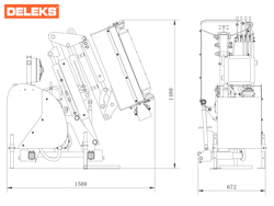 epareuse hydraulique pour tracteur avec broyeur ou taille haie mod merlo
