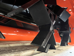 epareuse hydraulique pour tracteur avec broyeur ou taille haie mod merlo