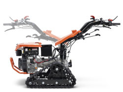 motoculteur reversible sur chenilles moteur kama