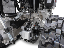 motoculteur reversible sur chenilles moteur kama