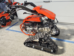 motoculteur reversible sur chenilles moteur loncin essence