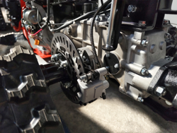 motoculteur reversible sur chenilles moteur loncin essence