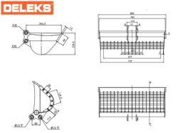 godet pour mini pele m100 800st