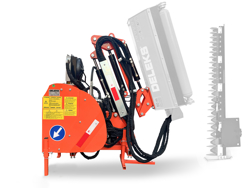 epareuse hydraulique pour tracteur avec broyeur ou taille haie mod merlo