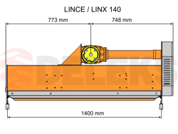 broyeur à marteaux fléaux lynx sp140 déportable pour verger et sarmentsh