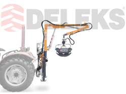gru forestale idraulica con pinza per legna montata su trattore mod crab 3000