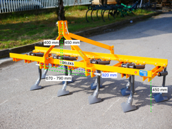 estirpatore 215cm tiller a molle per la preparazione del terreno mod de 215 9 v