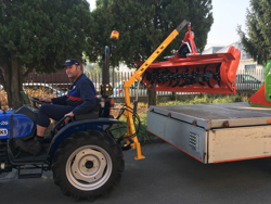 braccio idraulico per trattore per sollevamento mod el 200