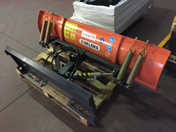 sgombraneve da 210cm serie leggera piastra universale per minipala mod lns 210 m