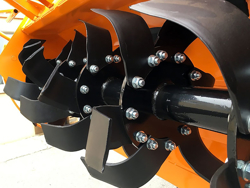 zappatrice serie pesante per trattori gommati o cingolati 135cm di lavoro utile mod dfh 135