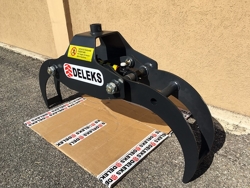 pinza per legna da 4qli per miniescavatori gru o caricaletame mod dk 10