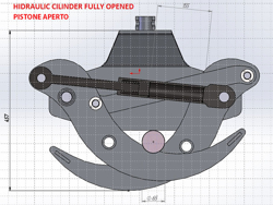 pinza per legna da 4qli per miniescavatori gru o caricaletame mod dk 10
