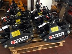 pinza per legna da 4qli per miniescavatori gru o caricaletame mod dk 10