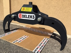 pinza per legna da 4qli per miniescavatori gru o caricaletame mod dk 10