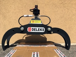 pinza oleodimanica da 4qli per legna con rotore 360 per miniescavatore mod dk 10 gr 10