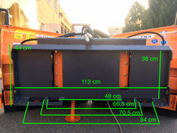 vomere sgombraneve 200cm frontale per minipala mod lnv 200 m