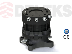 rotore 45qli lombarda ingranaggi per pinza da legna e attacco rapido mod gr55ff