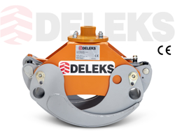 pinza oleodinamica da 10qli per tronchi per gru miniescavatori o caricaletame mod dk11 c